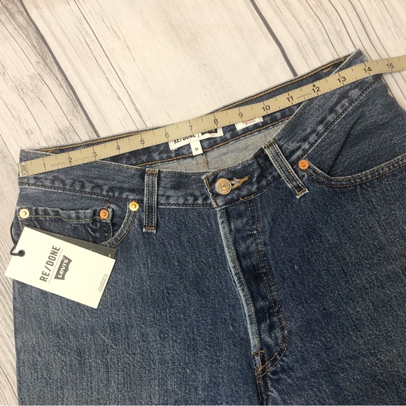 NWT RE/DONE Levi’s Mid Rise Skinny Jeans Indigo Sz 27 - Picture 11 of 16